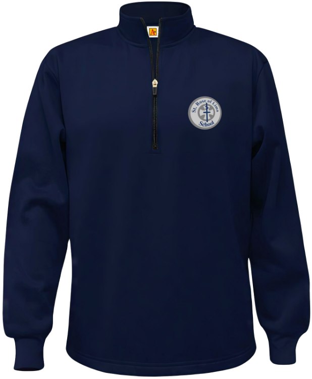 Picture of YM Perf Navy SRL Fleece Quarter-Zip Sweatshirt